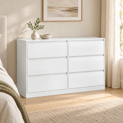 Kommode 119,4 cm – Levin – mit 6 Schubladen - nestful