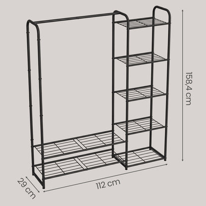 Enno – Mattschwarz – 112 cm – Maße
