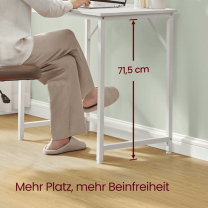 Schmaler Schreibtisch – Luca – Kompakt & Klein im Industrie - Design - nestful