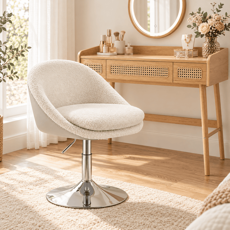 Schminkstuhl Josephine – gepolstert und höhenverstellbar - nestful