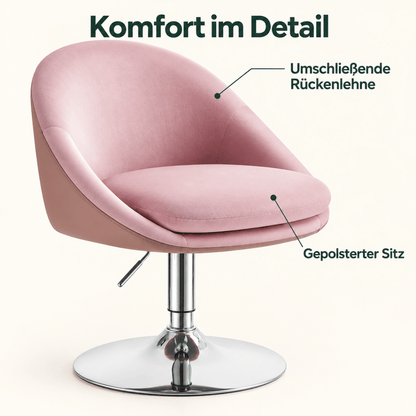 Schminkstuhl Josephine – gepolstert und höhenverstellbar - nestful