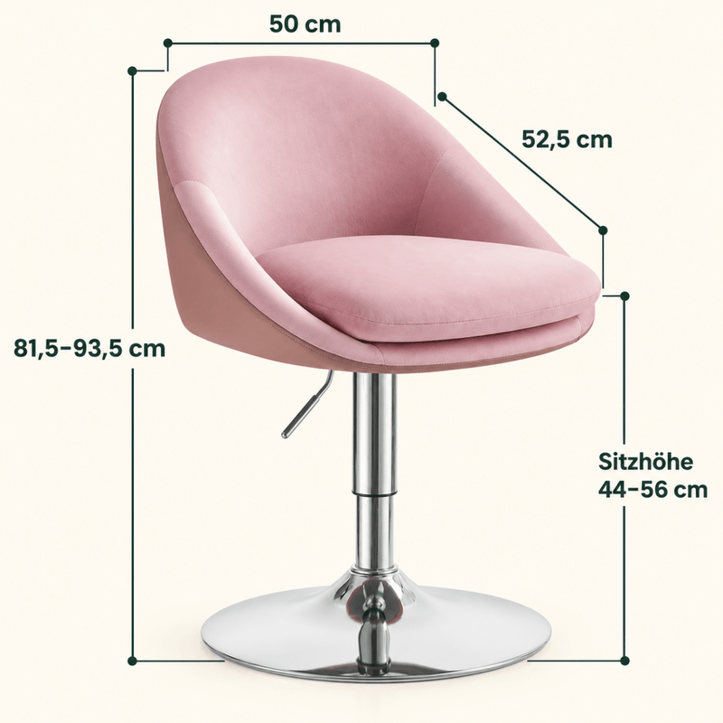 Schminkstuhl Josephine – gepolstert und höhenverstellbar - nestful