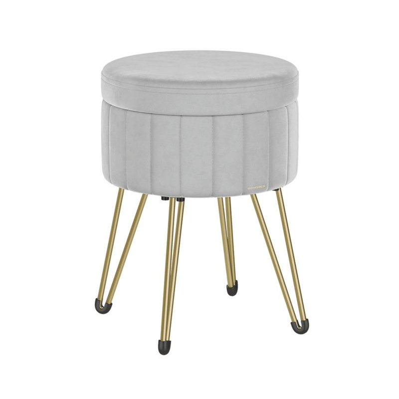 Schminktisch Hocker - Aveline - mit Stauraum, 4 Farben - nestful