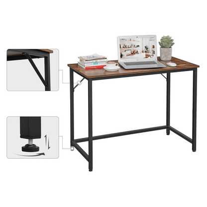 Schreibtisch 100 × 50 cm – Arvo – kompakter Bürotisch im Industrie - Design - nestful