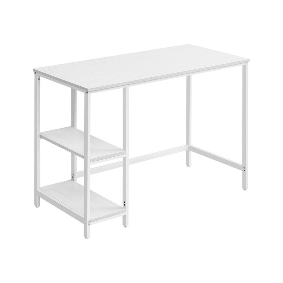 Schreibtisch 100 × 50 cm – Milo – mit 2 Ablagen im Industrie - Design - nestful