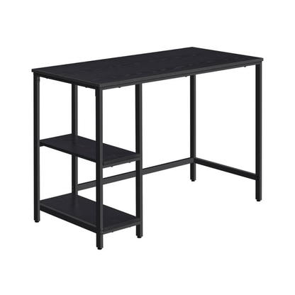 Schreibtisch 100 × 50 cm – Milo – mit 2 Ablagen im Industrie - Design - nestful