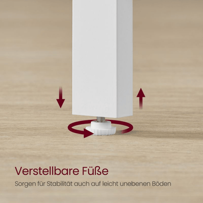 Schreibtisch 120 × 60 cm – Enzo – mit 2 Ablagen im Industrie - Design - nestful