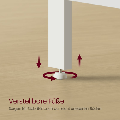 Schreibtisch 120 × 60 cm – Enzo – mit 2 Ablagen im Industrie - Design - nestful