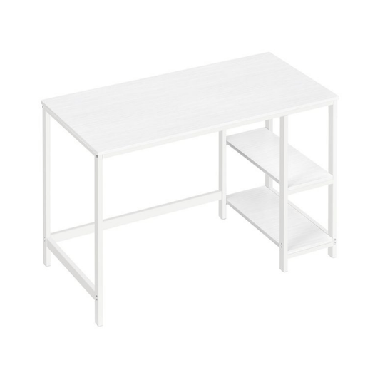 Schreibtisch 120 × 60 cm – Enzo – mit 2 Ablagen im Industrie - Design - nestful