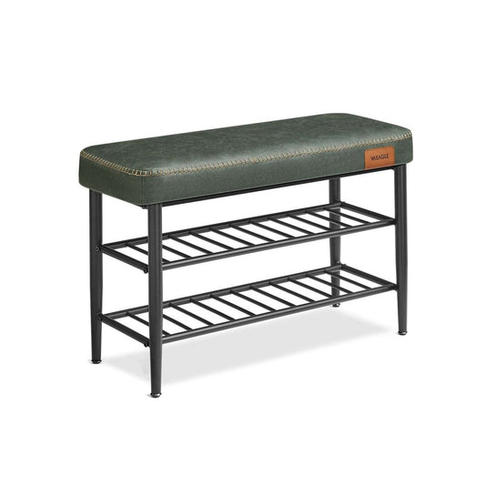 Schuhbank - Elena - mit Sitzbank - Waldgrün - nestful