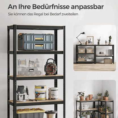 Schwerlastregal - Max - 180x90x40cm bis 875 kg belastbar - 2er Set - nestful