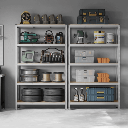 Schwerlastregal - Max Plus - 200x120x60cm bis 875 kg belastbar - 2er Set - nestful