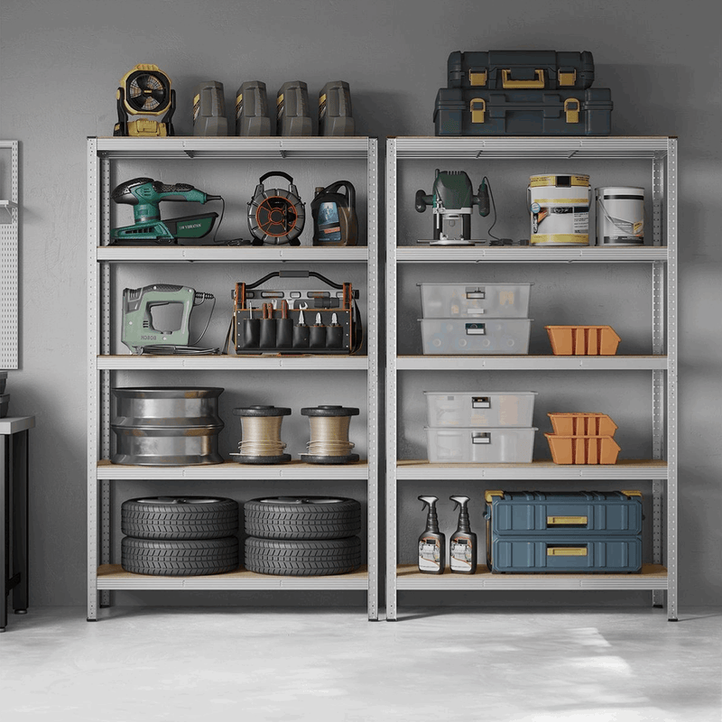 Schwerlastregal - Max Plus - 200x120x60cm bis 875 kg belastbar - 2er Set - nestful