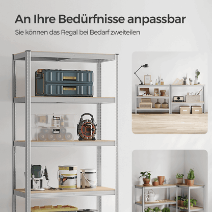 Schwerlastregal - Tobias - 200x100x50cm bis 600 kg belastbar - nestful