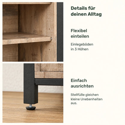 Sideboard 100 cm – Mats – mit 2 Schiebetüren - nestful