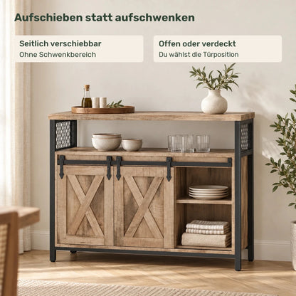 Sideboard 100 cm – Mats – mit 2 Schiebetüren - nestful