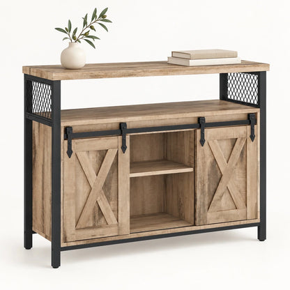 Sideboard 100 cm – Mats – mit 2 Schiebetüren - nestful