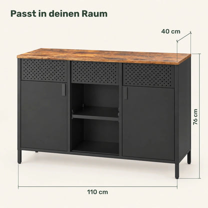 Sideboard 110 cm – Lennart – mit 2 Türen und Schublade - nestful