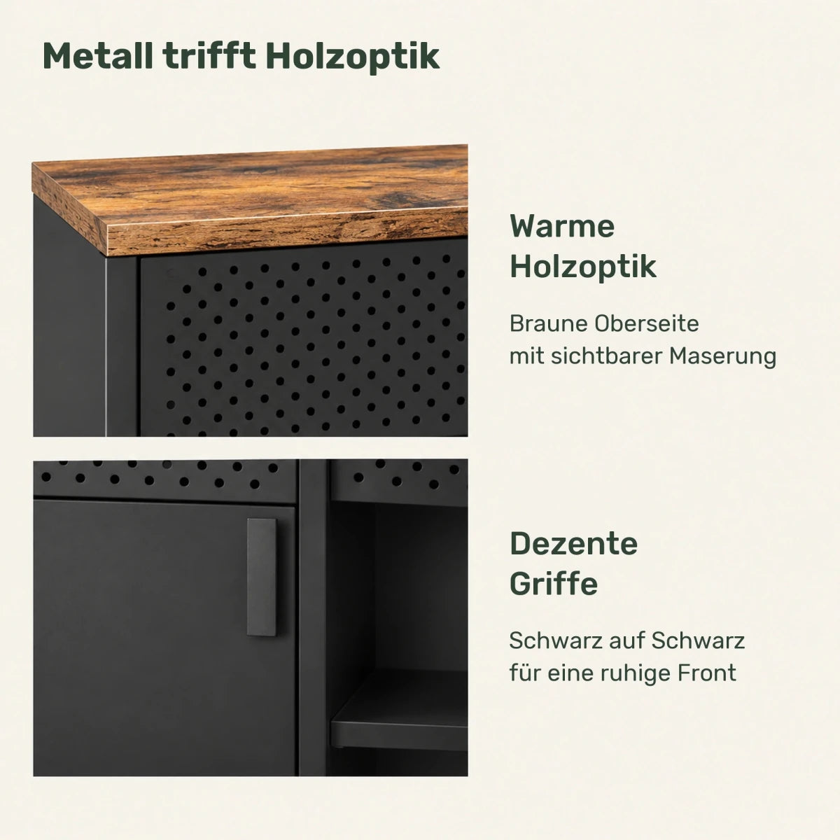 Sideboard 110 cm – Lennart – mit 2 Türen und Schublade - nestful