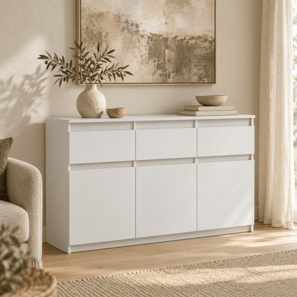 Sideboard 120 cm – Noah – mit 3 Schubladen und 3 Türen - nestful