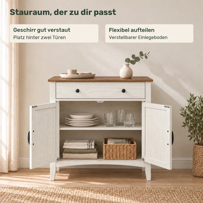Sideboard 80 cm – Henrik – mit Schublade und 2 Türen - nestful