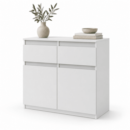 Sideboard 80 cm – Noah – mit 2 Schubladen und 2 Türen - nestful