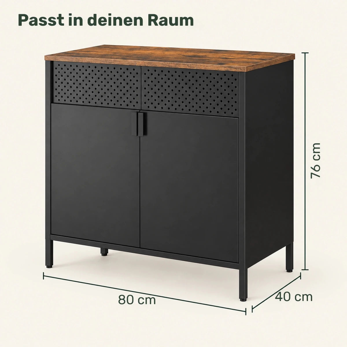 Sideboard – Joris – in 80 oder 141 cm - nestful