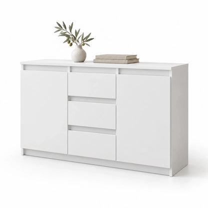 Sideboard mit 3 Schubladen Mikel – 120 cm, mit 2 Türen - nestful