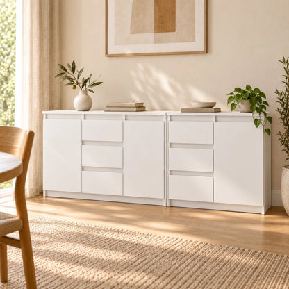 Sideboard-Set Mikel – 200 cm, 6 Schubladen und 3 Türen - nestful