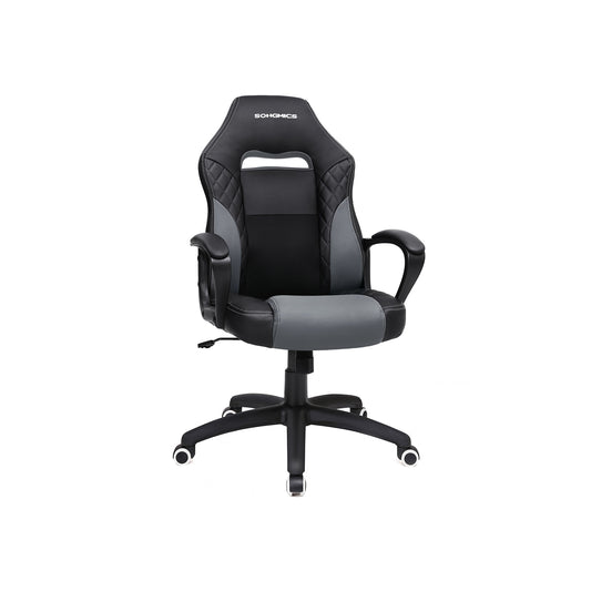 Ergonomic gaming chair with rocking function