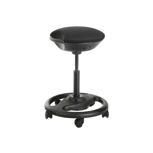 Height-adjustable ergonomic work stool