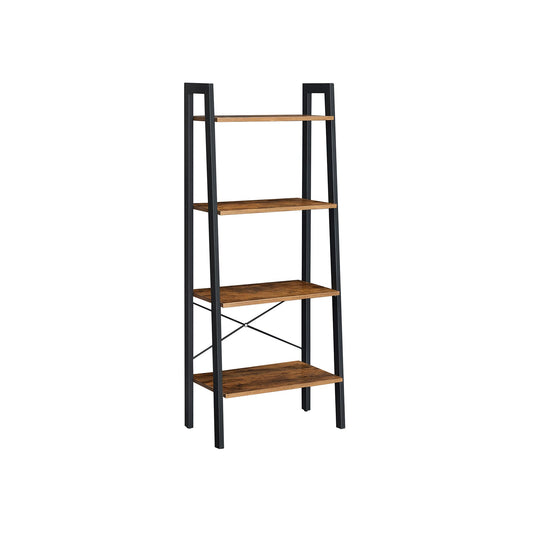Industrial design ladder shelf 4 shelves