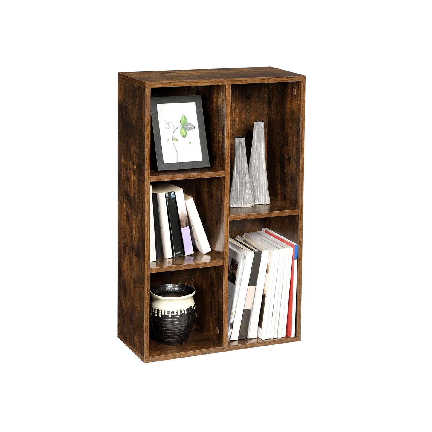 Bookcase with 5 compartments