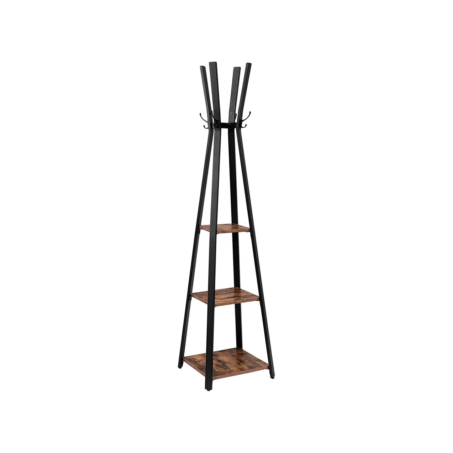Coat stand with 8 double hooks