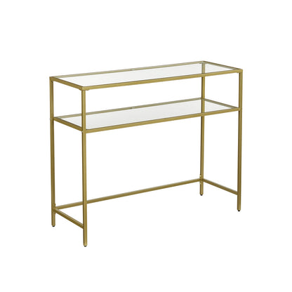 Console table with 2 shelves