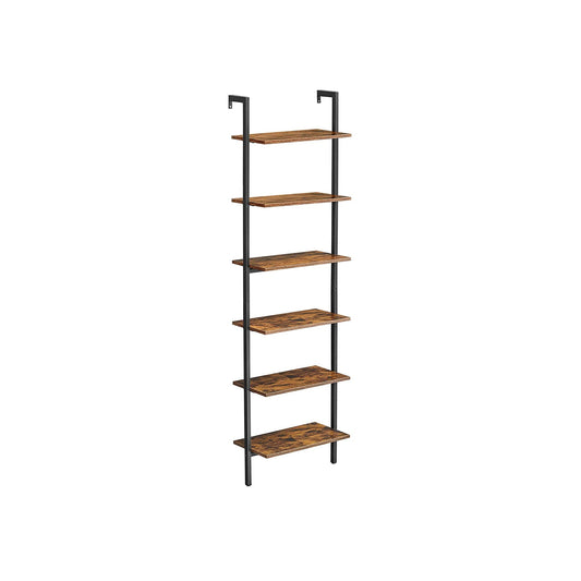 Industrial style stand with 6 shelves