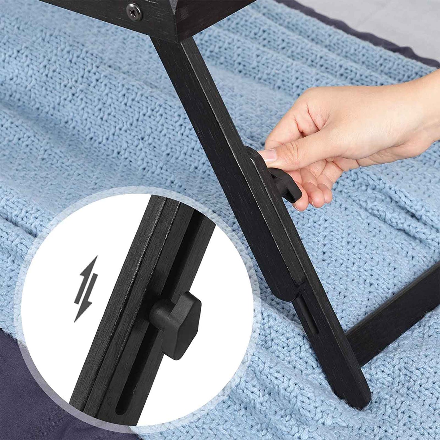 Laptop stand with foldable legs