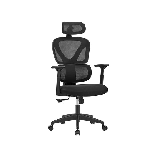 Office chair with adjustable backrest