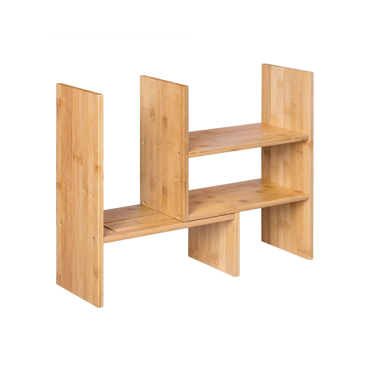 DIY bamboo table shelf