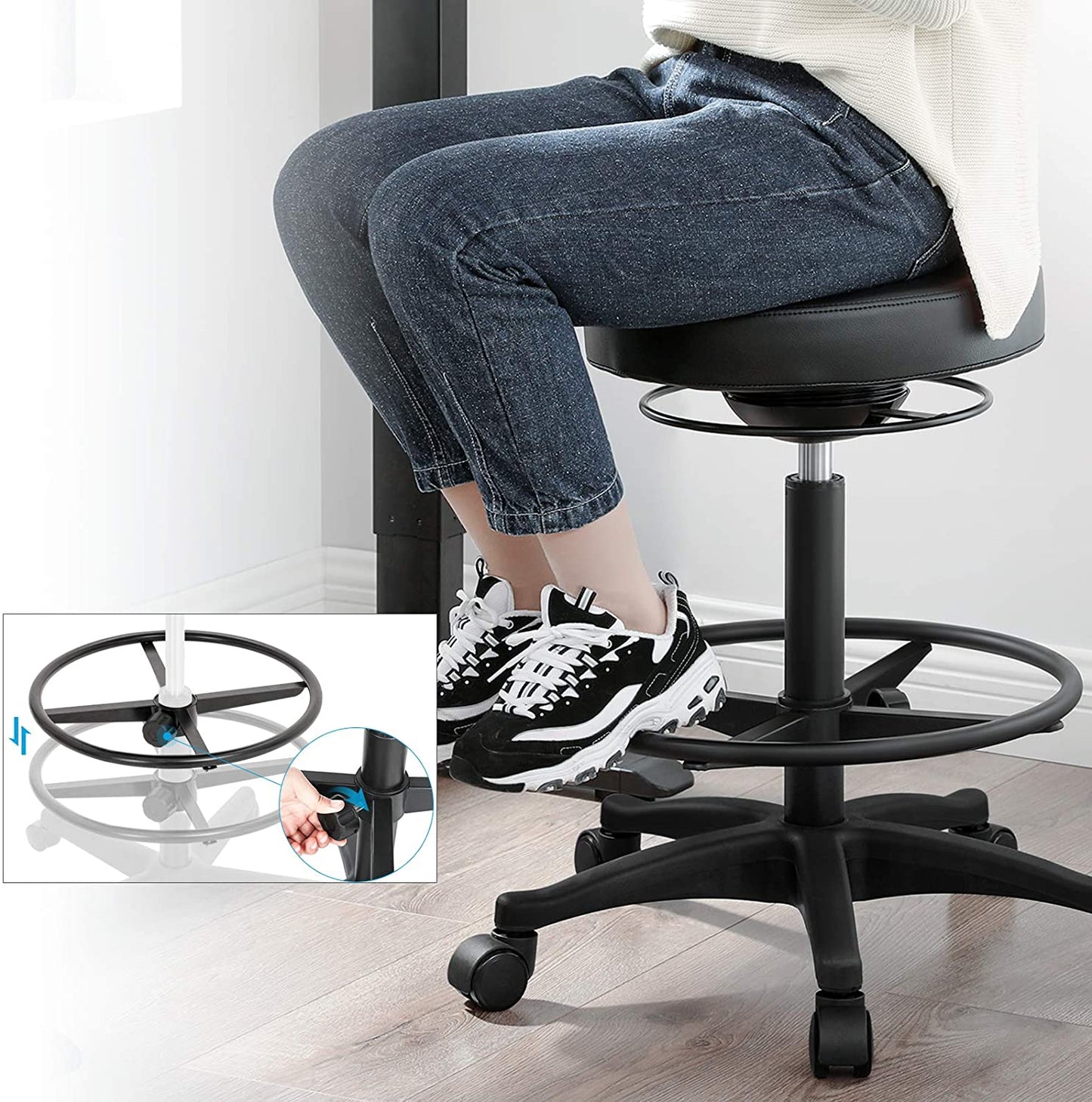 Office stool black