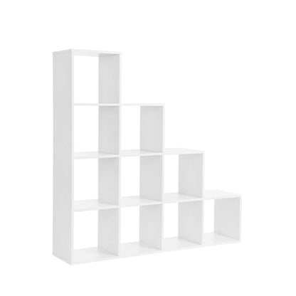 Stair shelf with 10 cubes